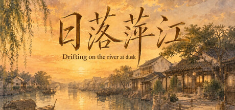 Drifting on the river at dusk