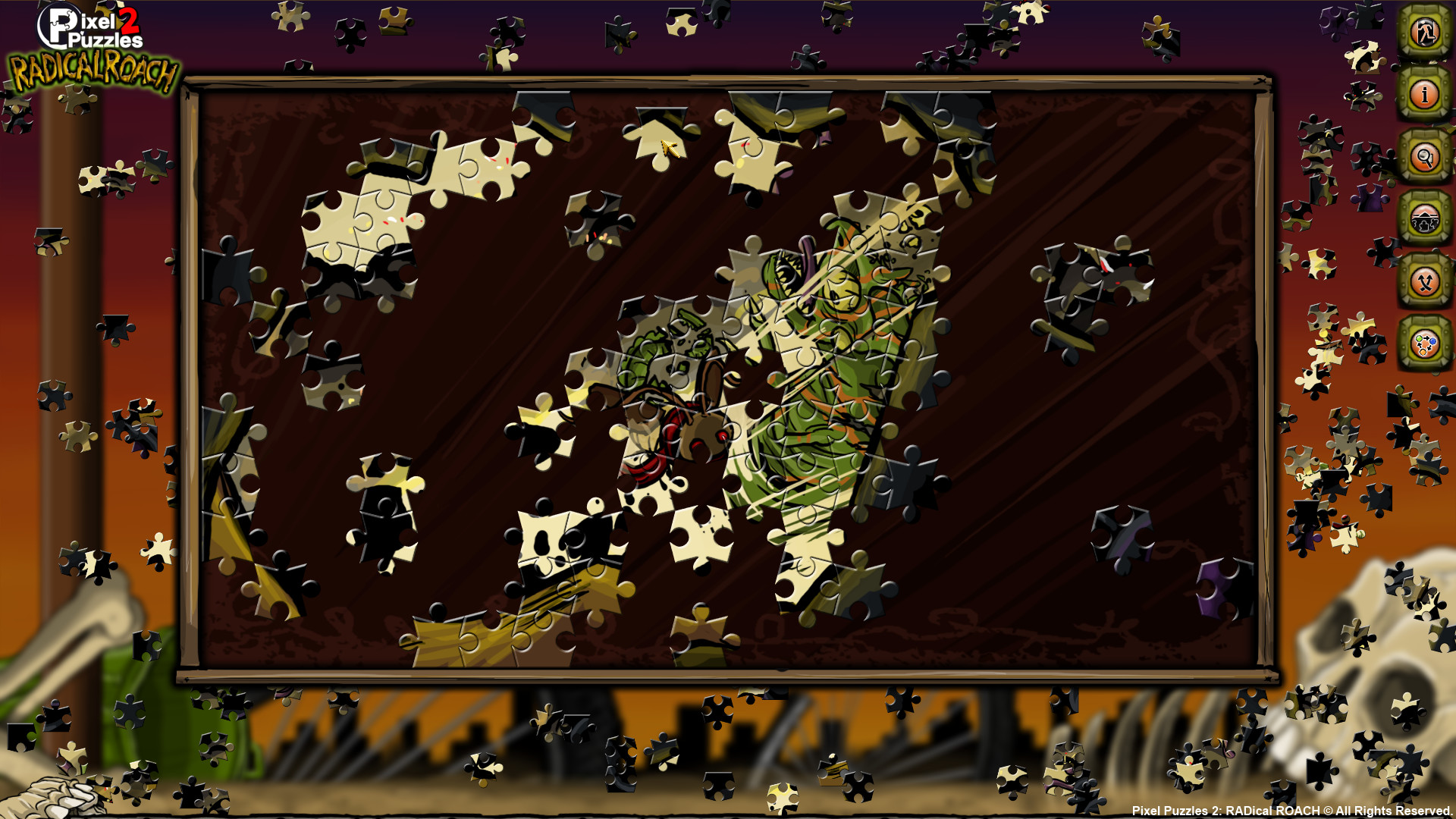 Pixel Puzzles 2: RADical ROACH screenshot 1