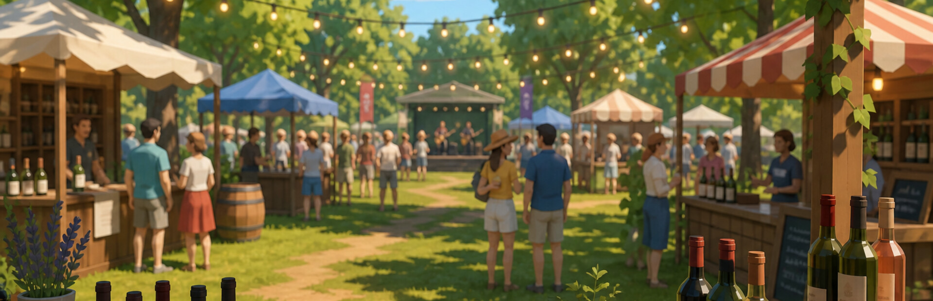 Outdoor Wine Market Simulator