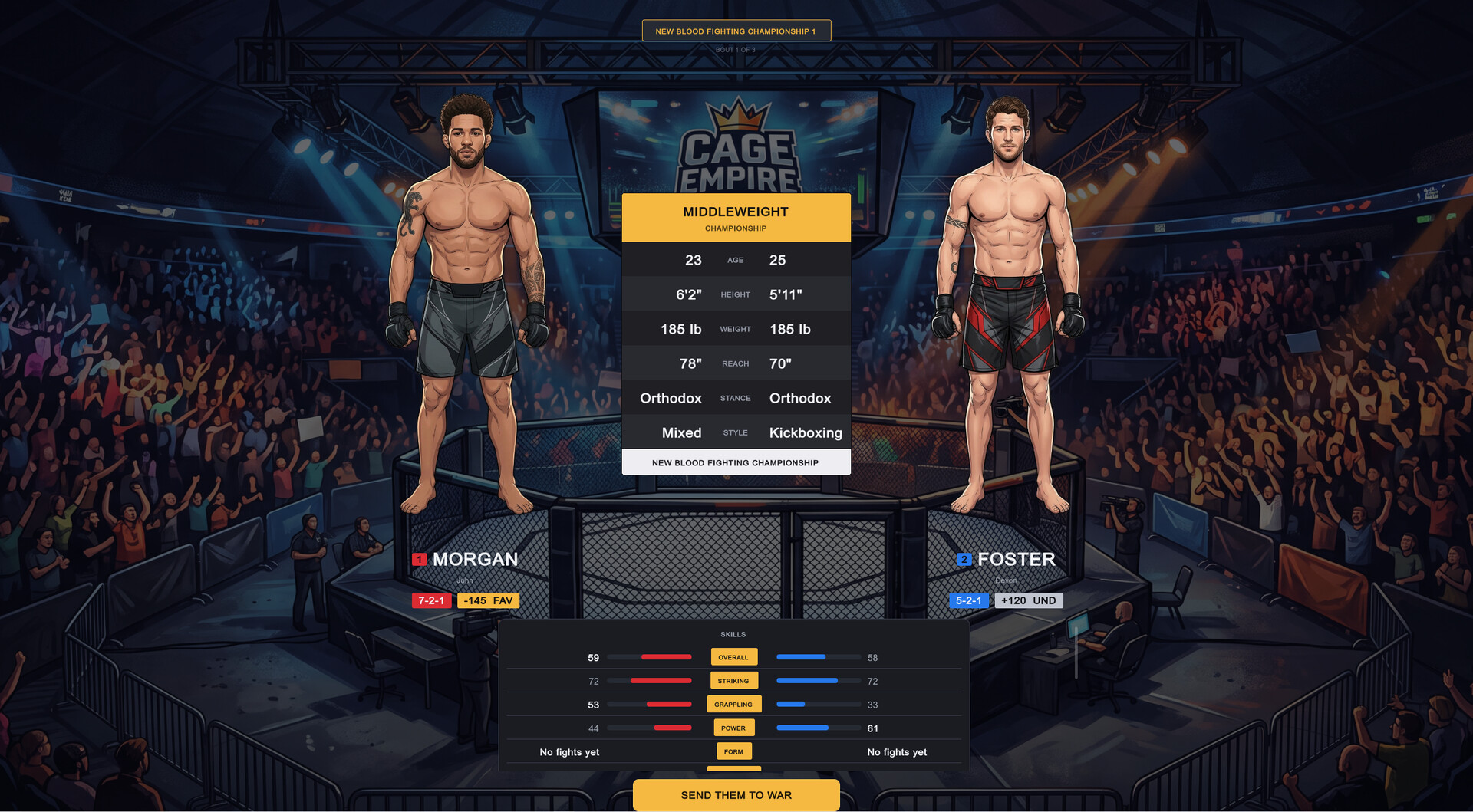 Cage Empire MMA Manager gameplay screenshot 2