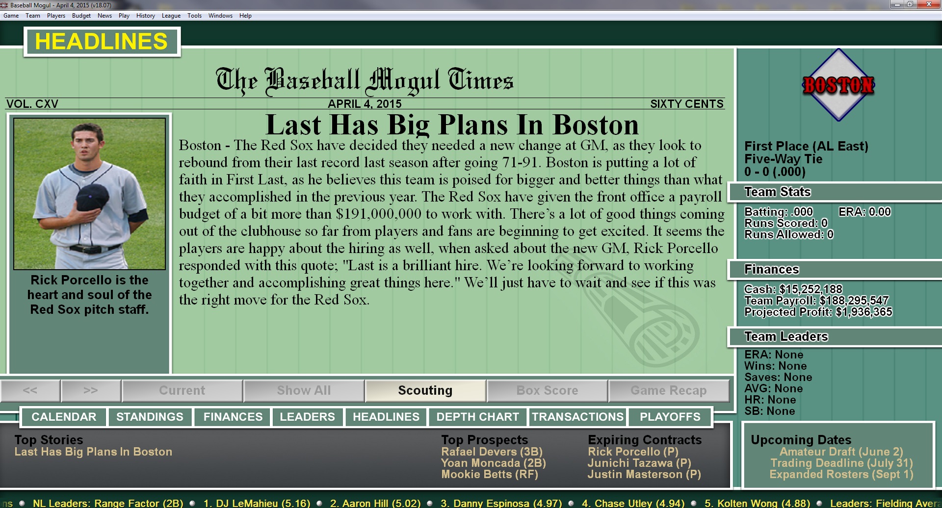 Baseball Mogul Diamond screenshot 7
