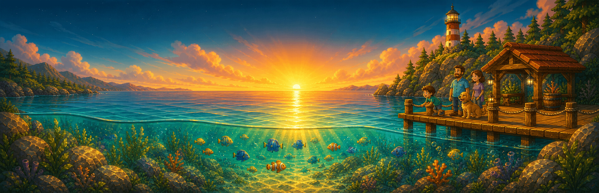 Golden Bay: Desktop Aquarium