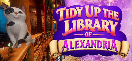 Scrolls of Alexandria: Tidy up the Lost Library — Steam header
