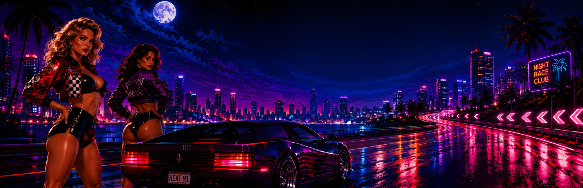 Midnight Heat: Retro Racing