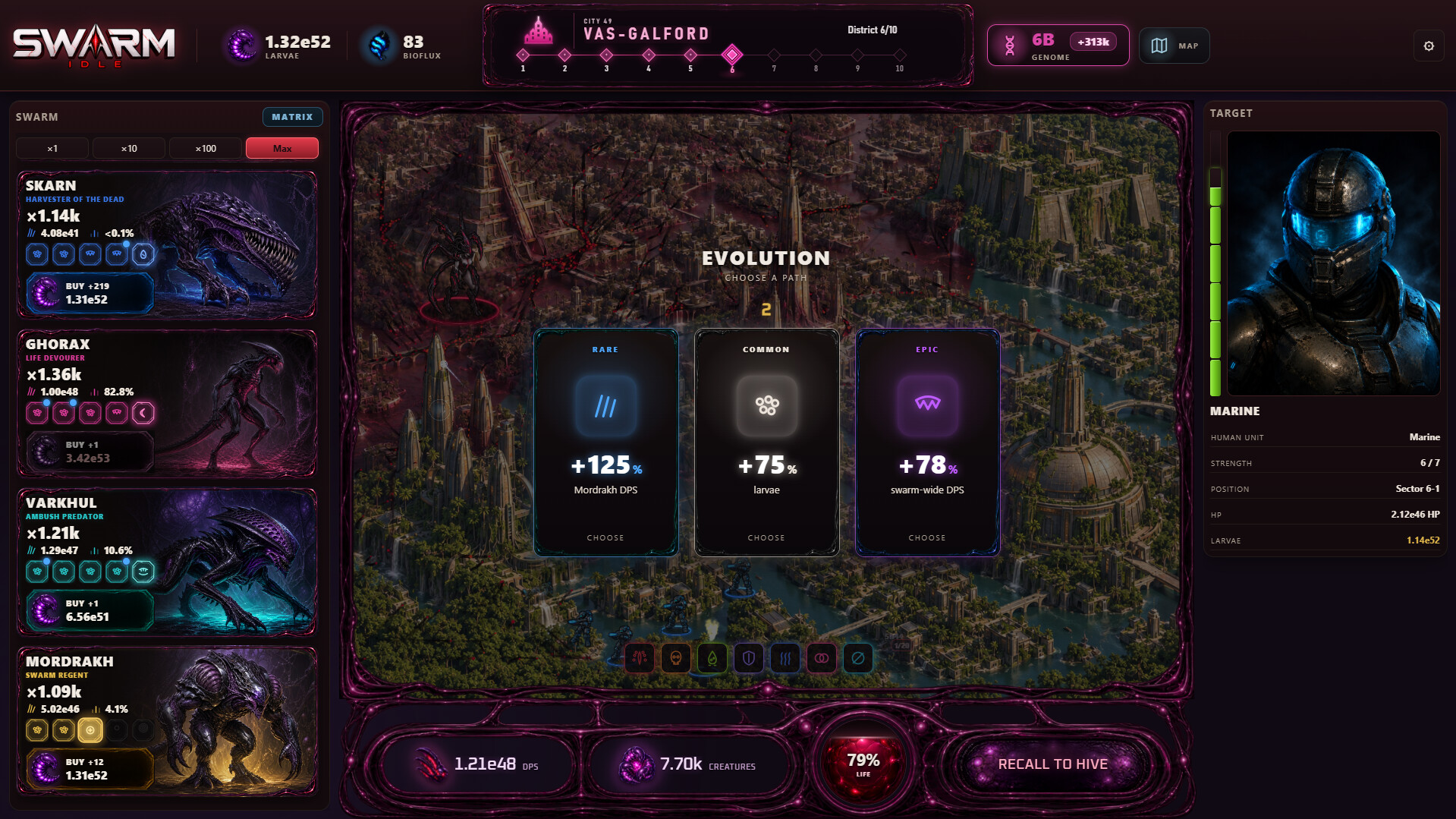 Swarm Idle gameplay screenshot 3