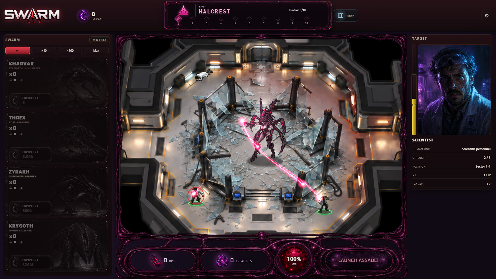 Swarm Idle gameplay screenshot 1
