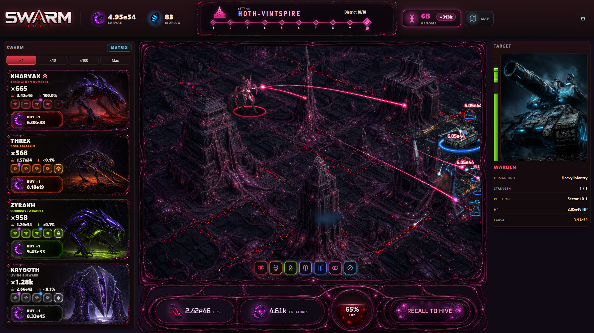 Swarm Idle gameplay screenshot 2
