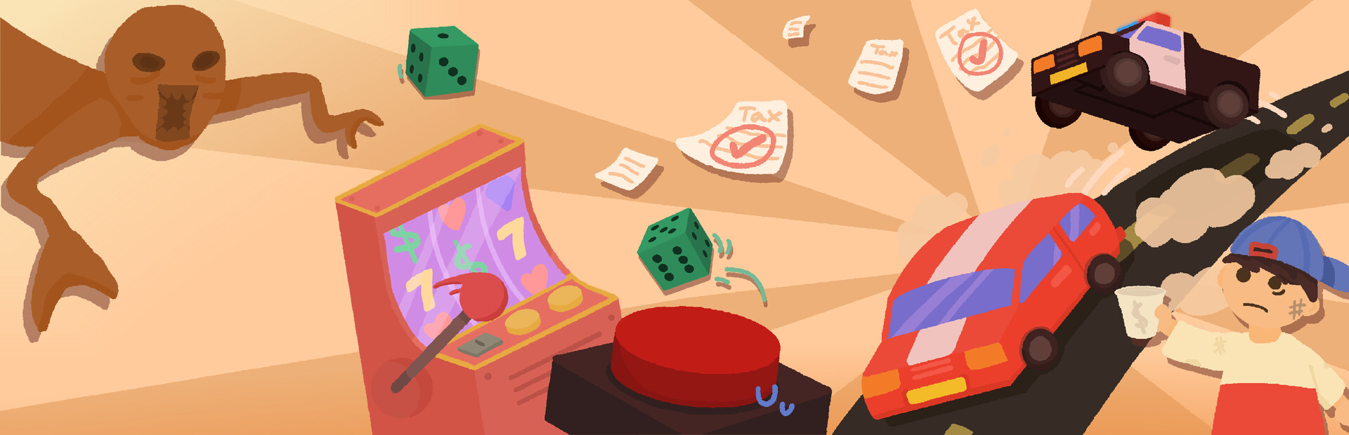 A Normal Quiz Game where you try to solve questions but the questions have tricks and gimmicks and if you get them wrong you have to beat a wacky punishment but they are kinda fun so you lowkey wanna do them even if it means getting the question wrong.