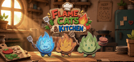 Flame, Cats & Kitchen — Steam header