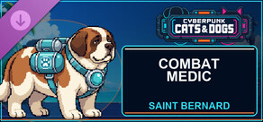 Cyberpunk Cats & Dogs - Combat Medic (Saint Bernard)