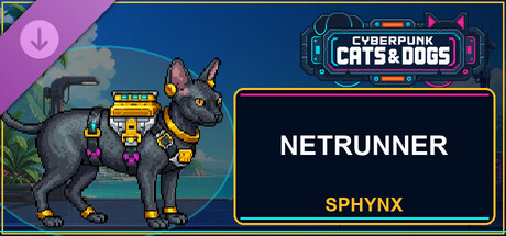 Cyberpunk Cats & Dogs - Netrunner (Sphynx)