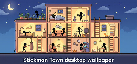 Stickman Town desktop wallpaper