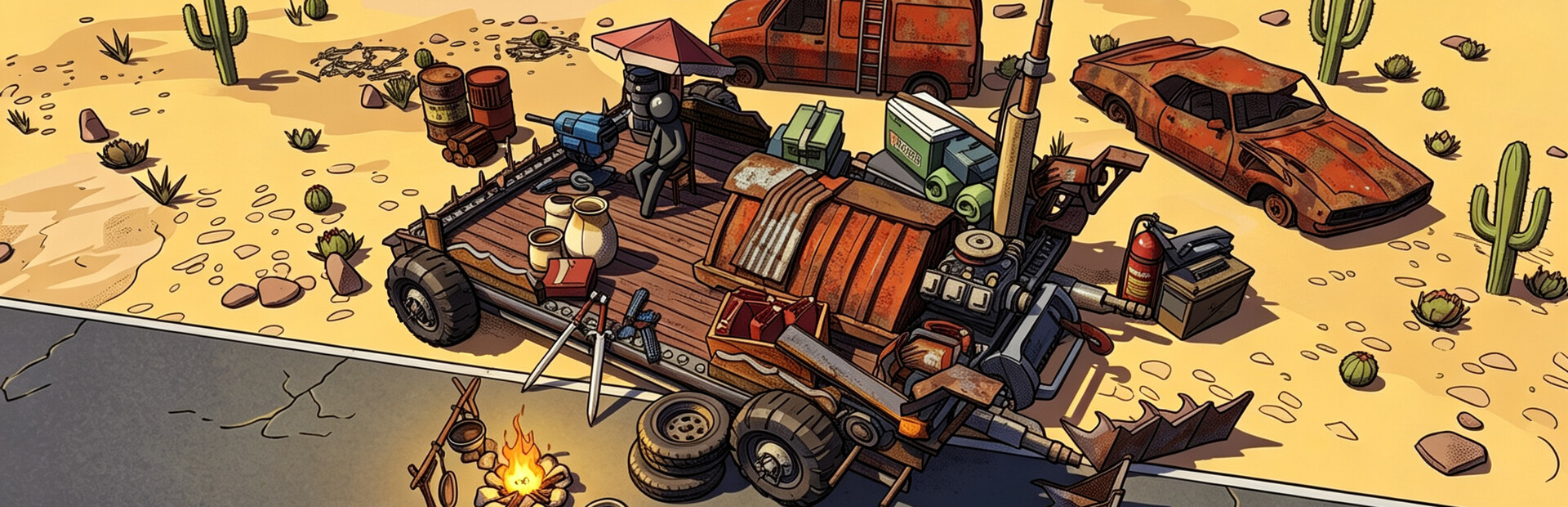 Stickman & Wildland Chariot