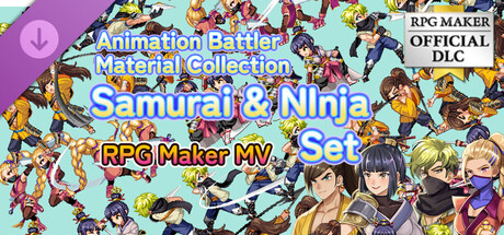 RPG Maker MV - Animation Battler Material Collection Samurai and Ninja Set
