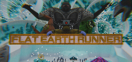 Flat Earth Runner — Steam header