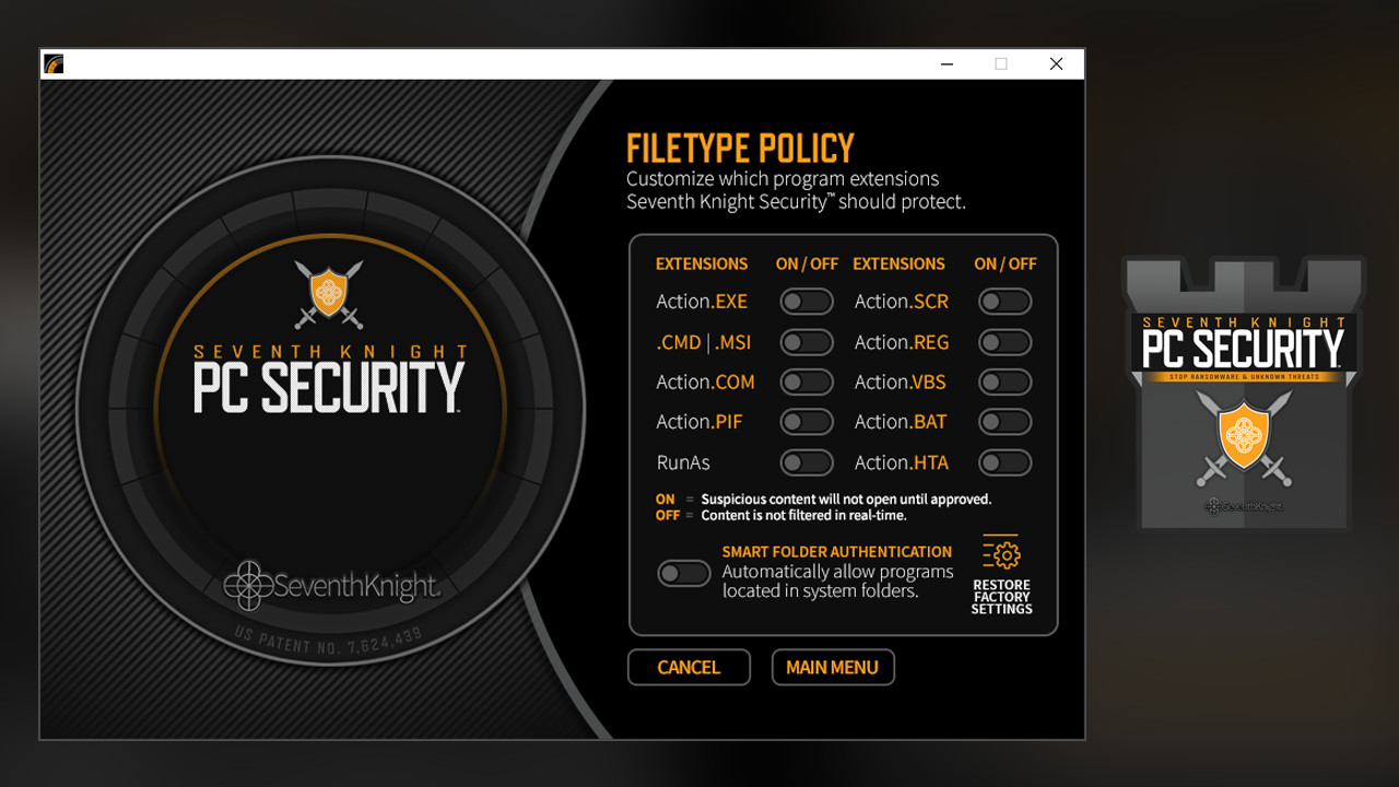 Seventh Knight PC Security screenshot 3