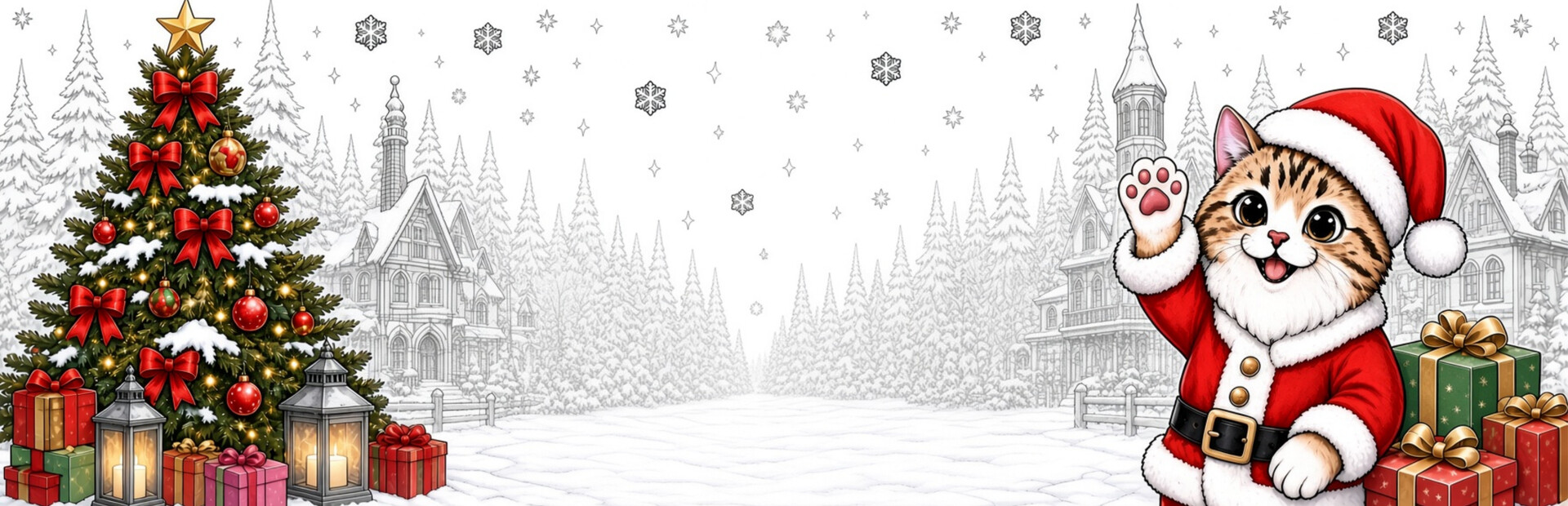 Christmas Mystery: 100 Hidden Cats