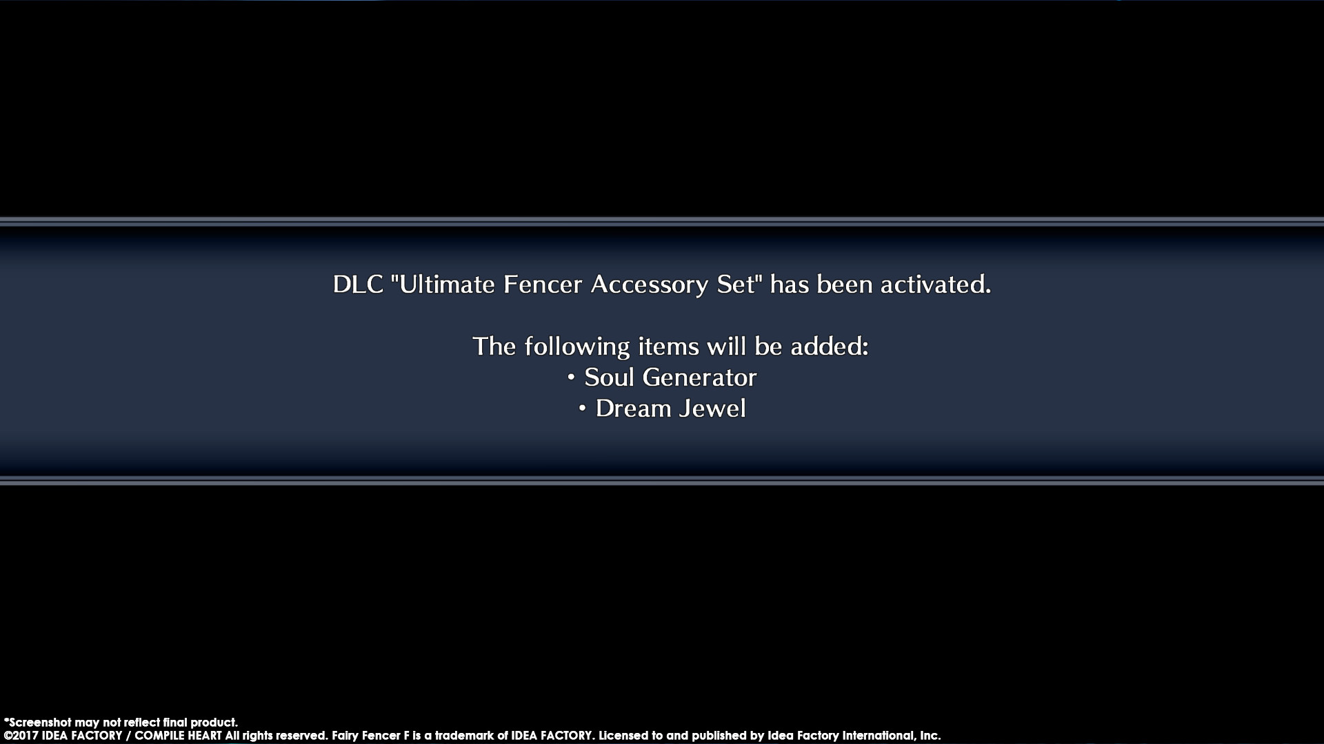 Fairy Fencer F ADF Ultimate Fencer Accessory Set screenshot 1