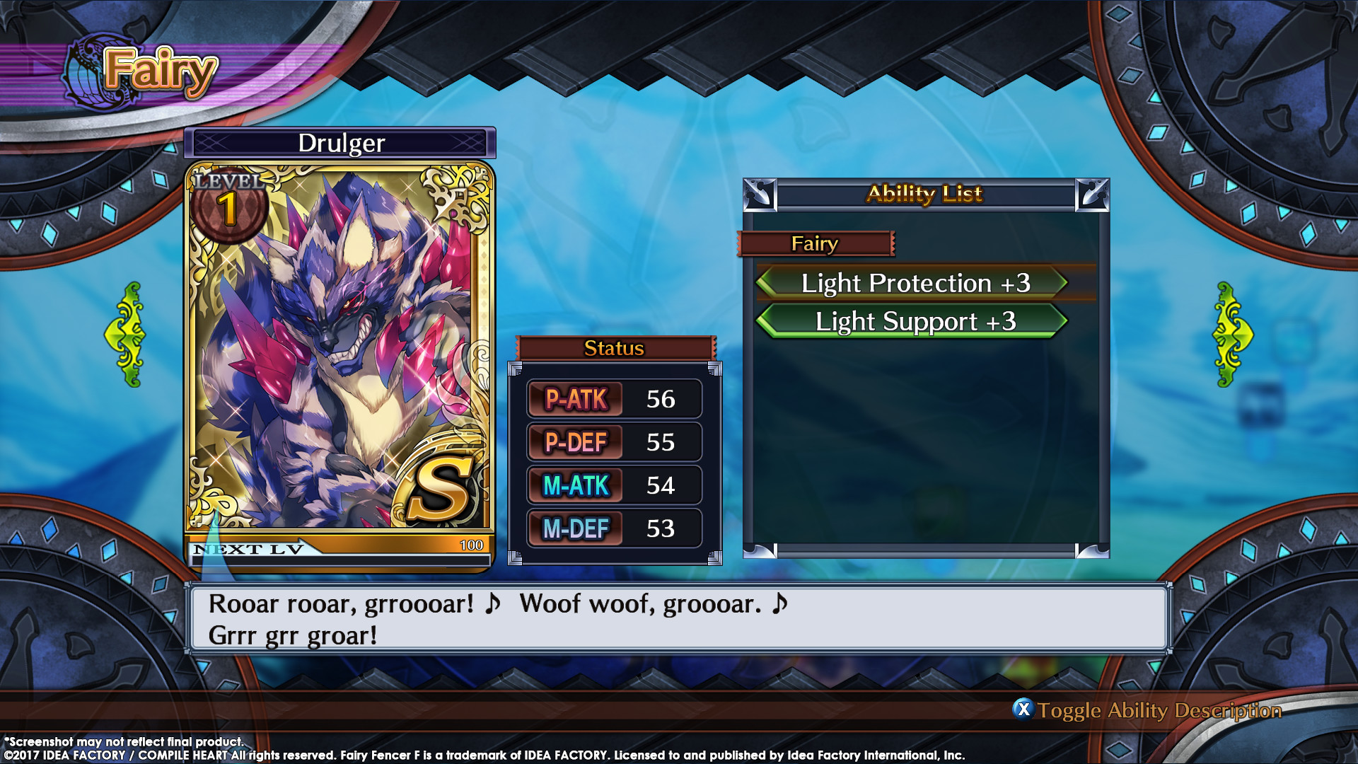 Fairy Fencer F ADF Fairy Set 2: Aques and Drulger screenshot 3