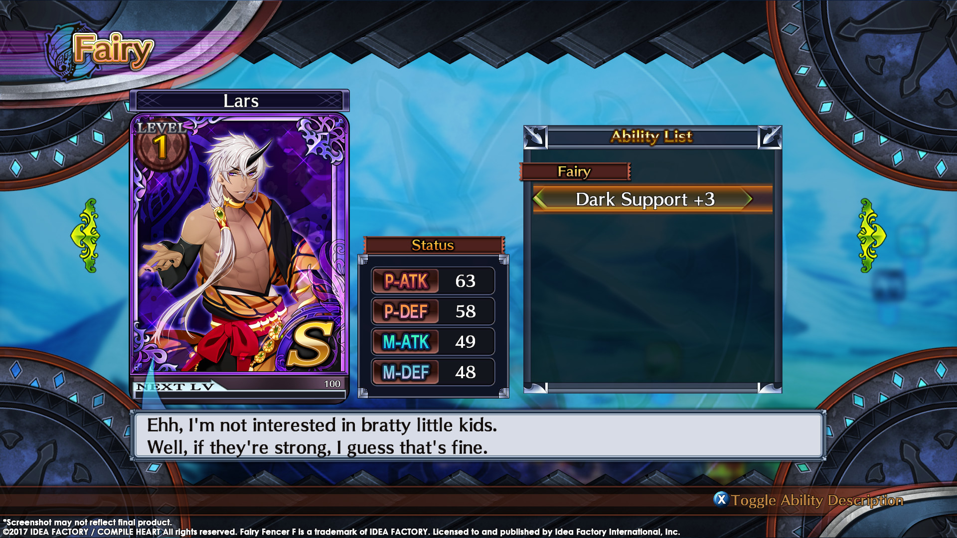 Fairy Fencer F ADF Fairy Set 3: Lars and Foxer screenshot 2