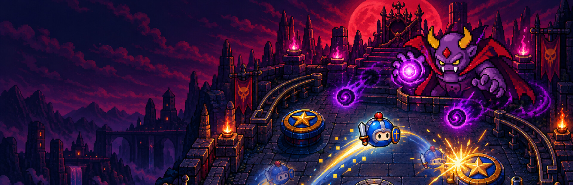 Rolling Hero and the Demon King's Pinball Fortress