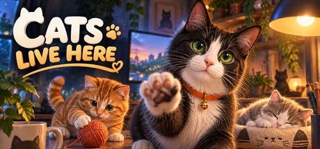 Cats Live Here — Steam header
