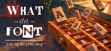 What Da Font: Tidy Up the Print Shop banner
