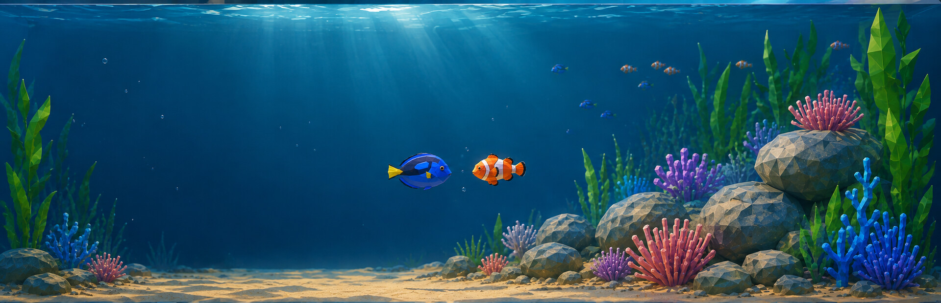 DeskFins: Desktop Aquarium