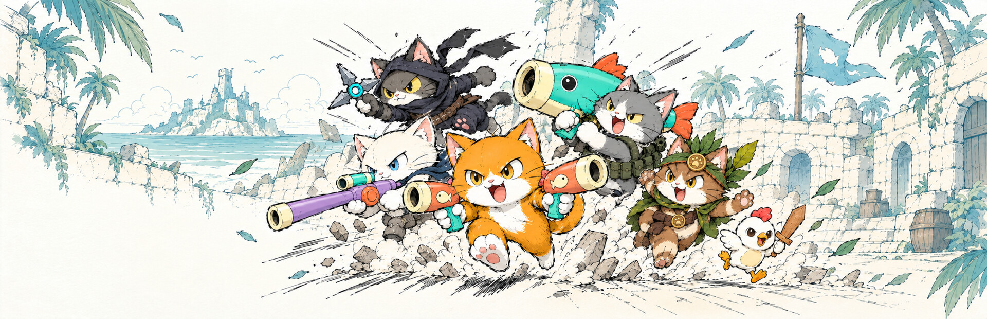 Meow Game: Survival Party