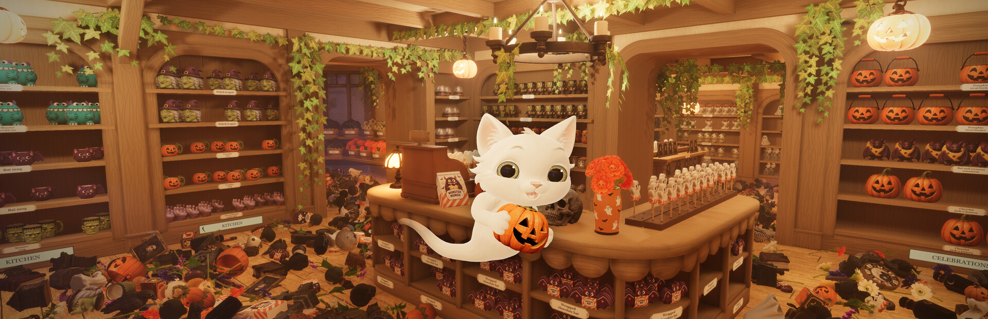 Tidy Up the Halloween Shop