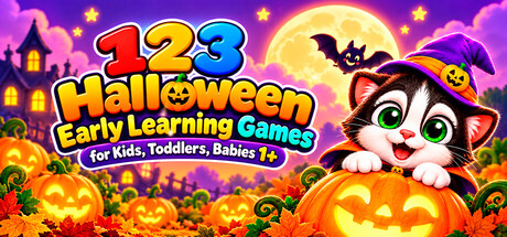 123 Halloween Early Learning Games for Kids, Toddlers, Babies 1+ — Steam header