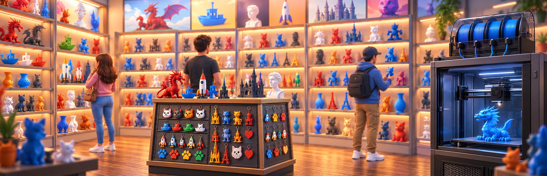 3D Printing Store Simulator