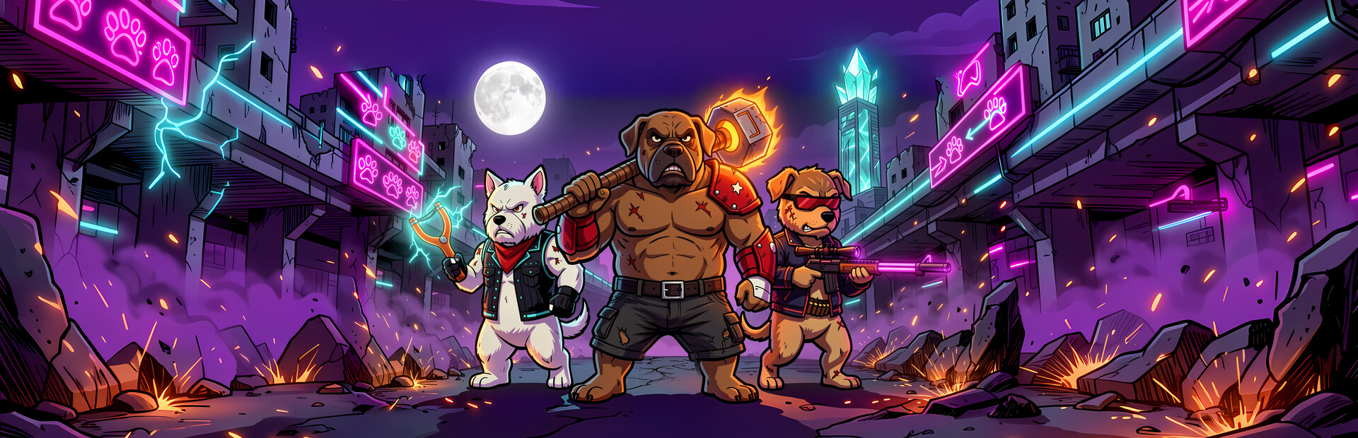 Punk Dog Wars MOBA 2D