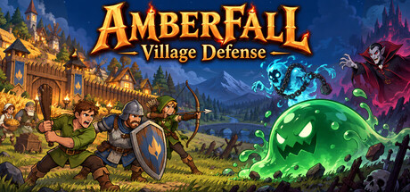 Amberfall: Village Defense — Steam header