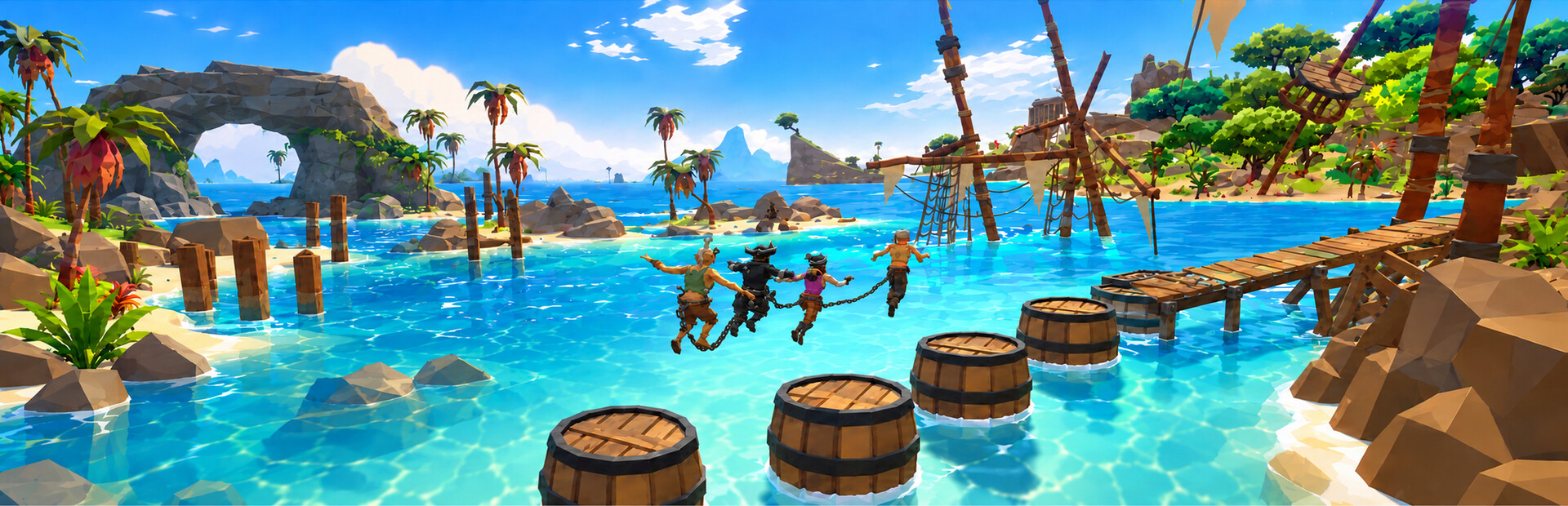 Chained Pirates Together
