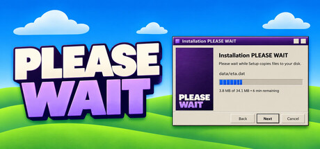 PLEASE WAIT — Steam header