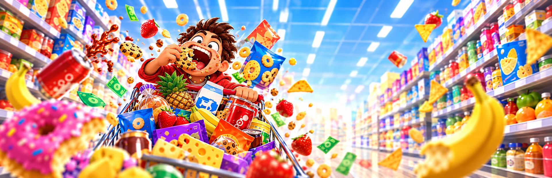 Eat Everything in a Supermarket