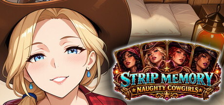 Strip Memory: Naughty Cowgirls — Steam header