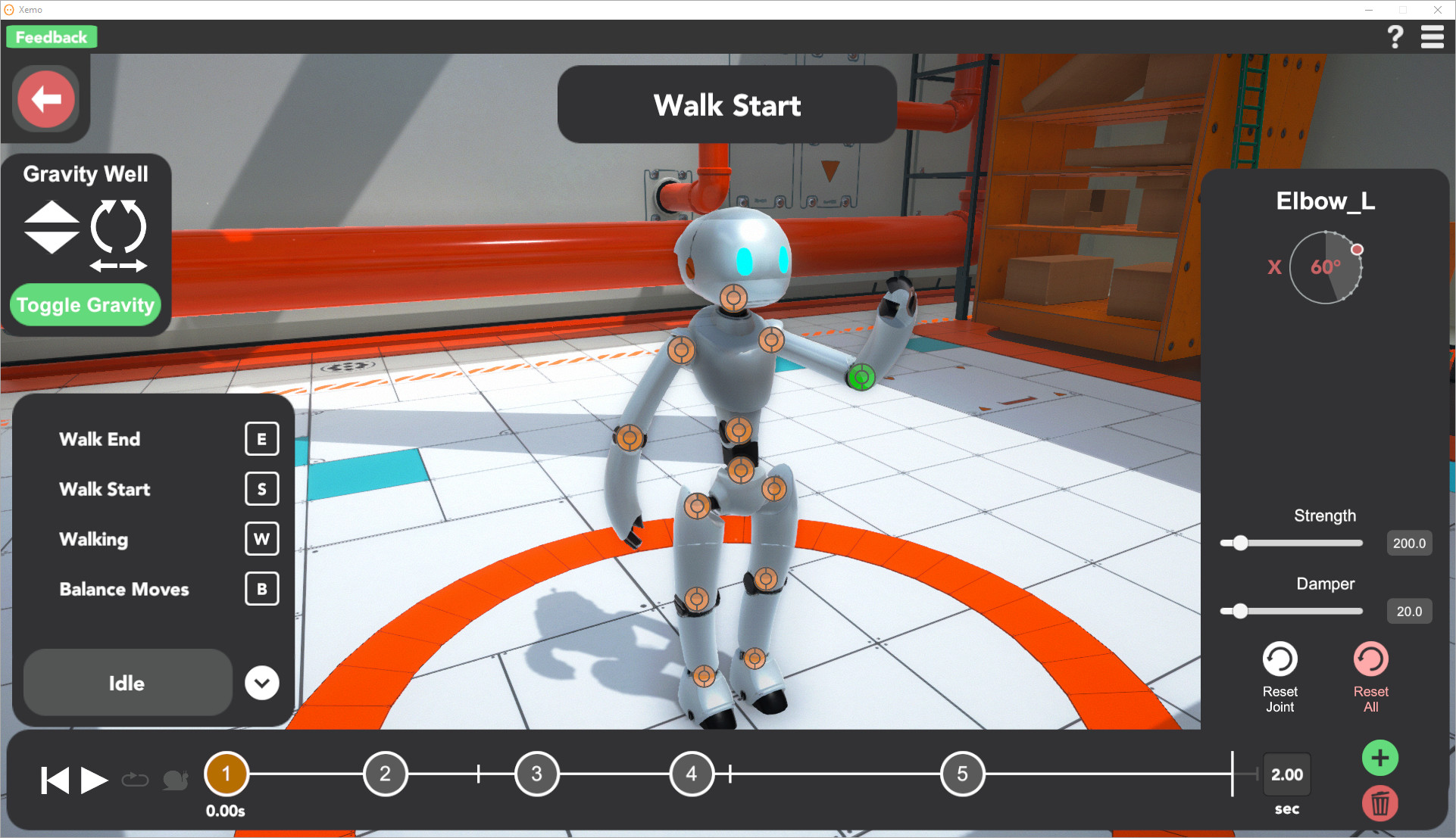 Xemo : Robot Sim screenshot 1