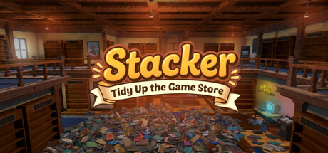Stacker: Tidy Up the Game Store — Steam header