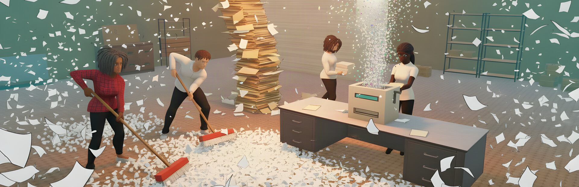 Paper Shredder Together