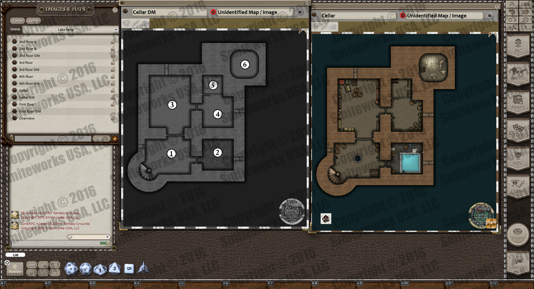 Fantasy Grounds - Map Pack: Lake Keep screenshot 1