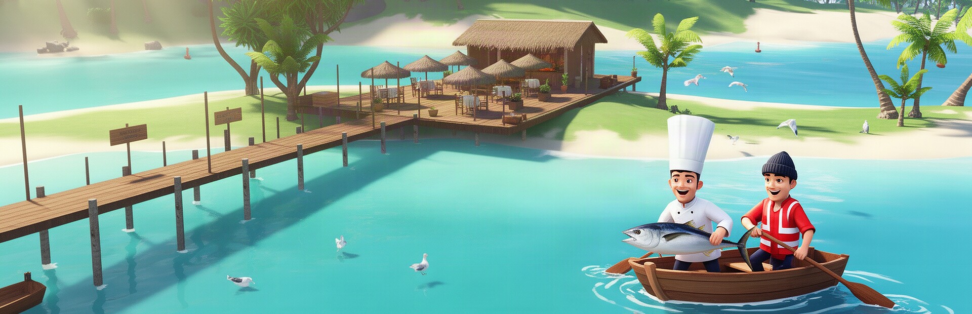 Fish Island Restaurant Simulator Together