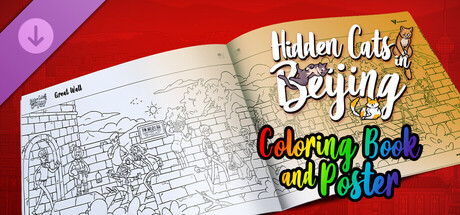 Hidden Cats in Beijing - Printable PDF Coloring Book and Poster