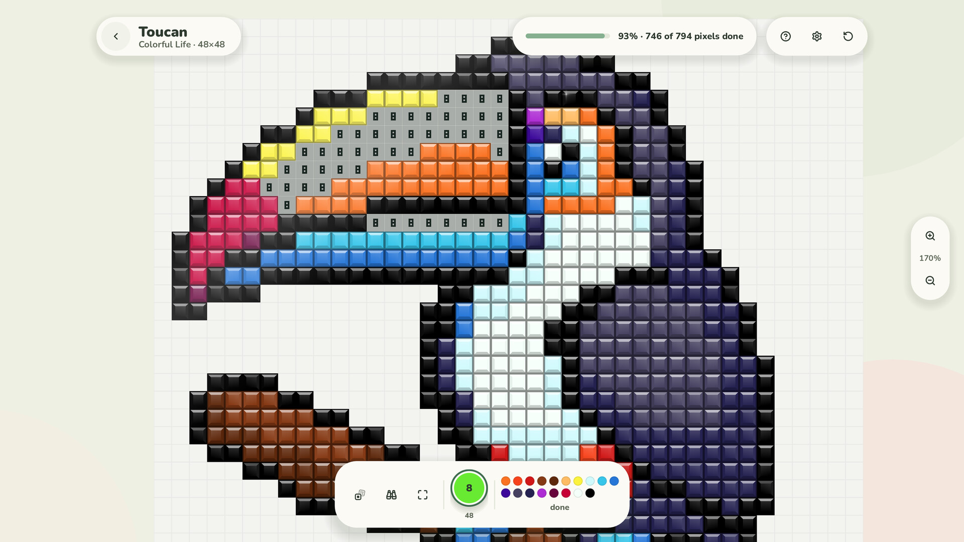 Pixel Pause: Color by Number on Steam