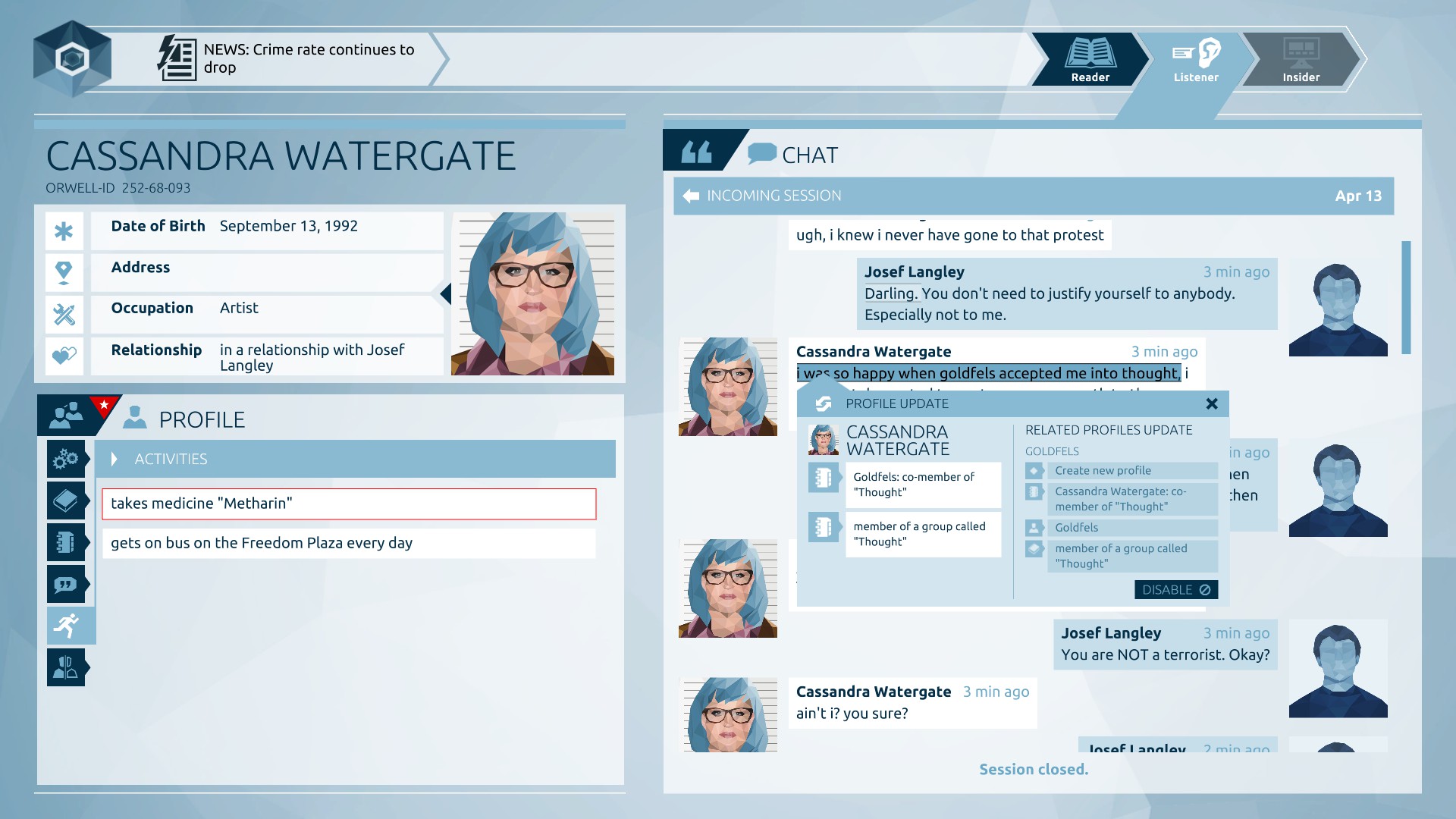 Orwell - Soundtrack screenshot 1