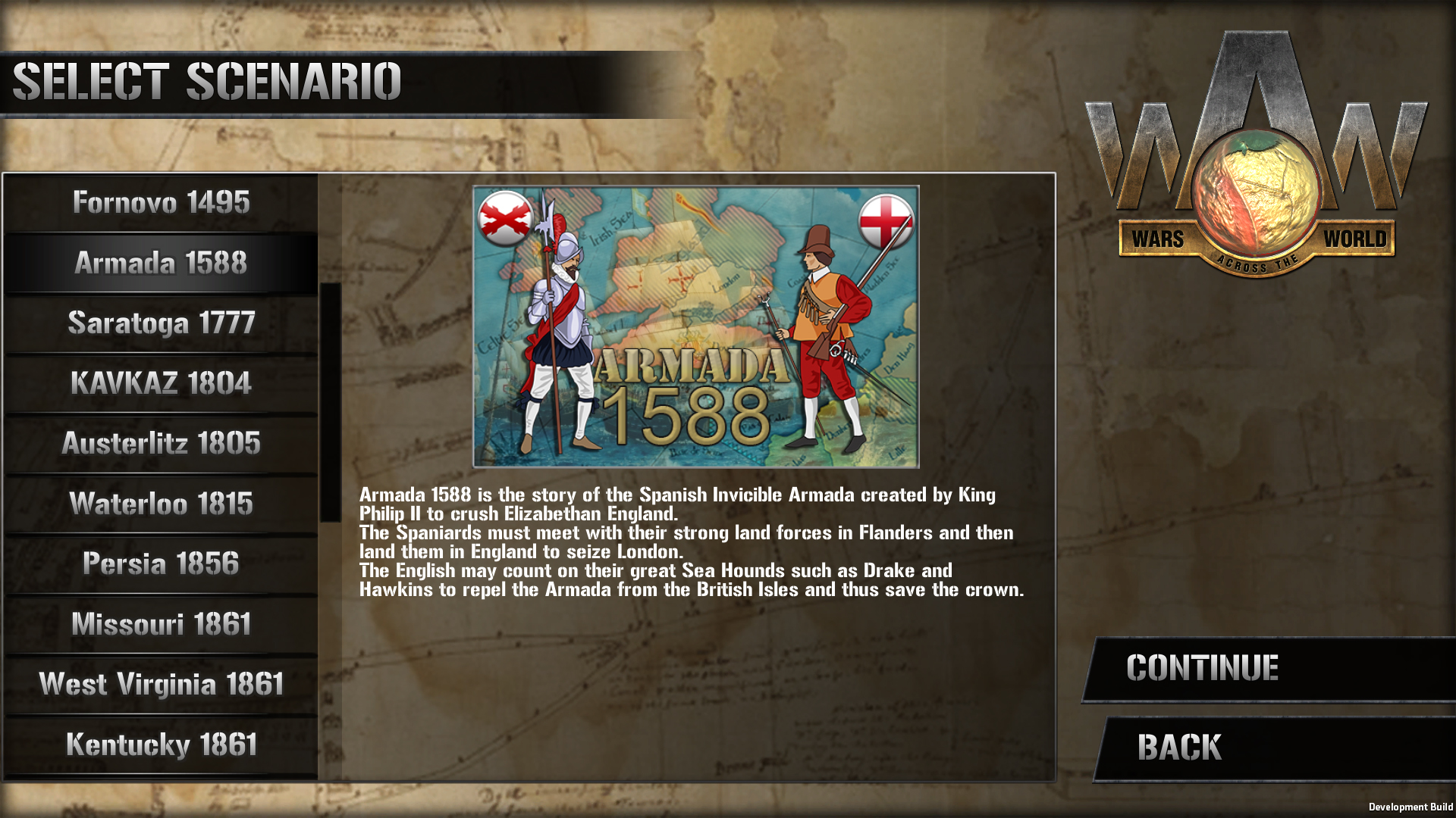 Wars Across the World: Armada 1588 screenshot 1