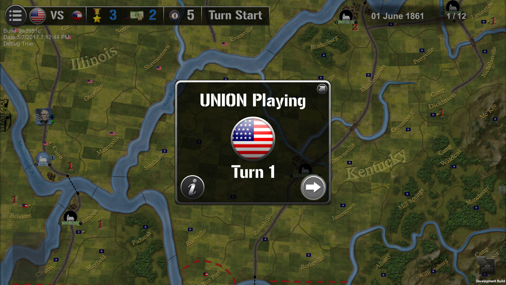 Wars Across the World: Kentucky 1861 screenshot 9