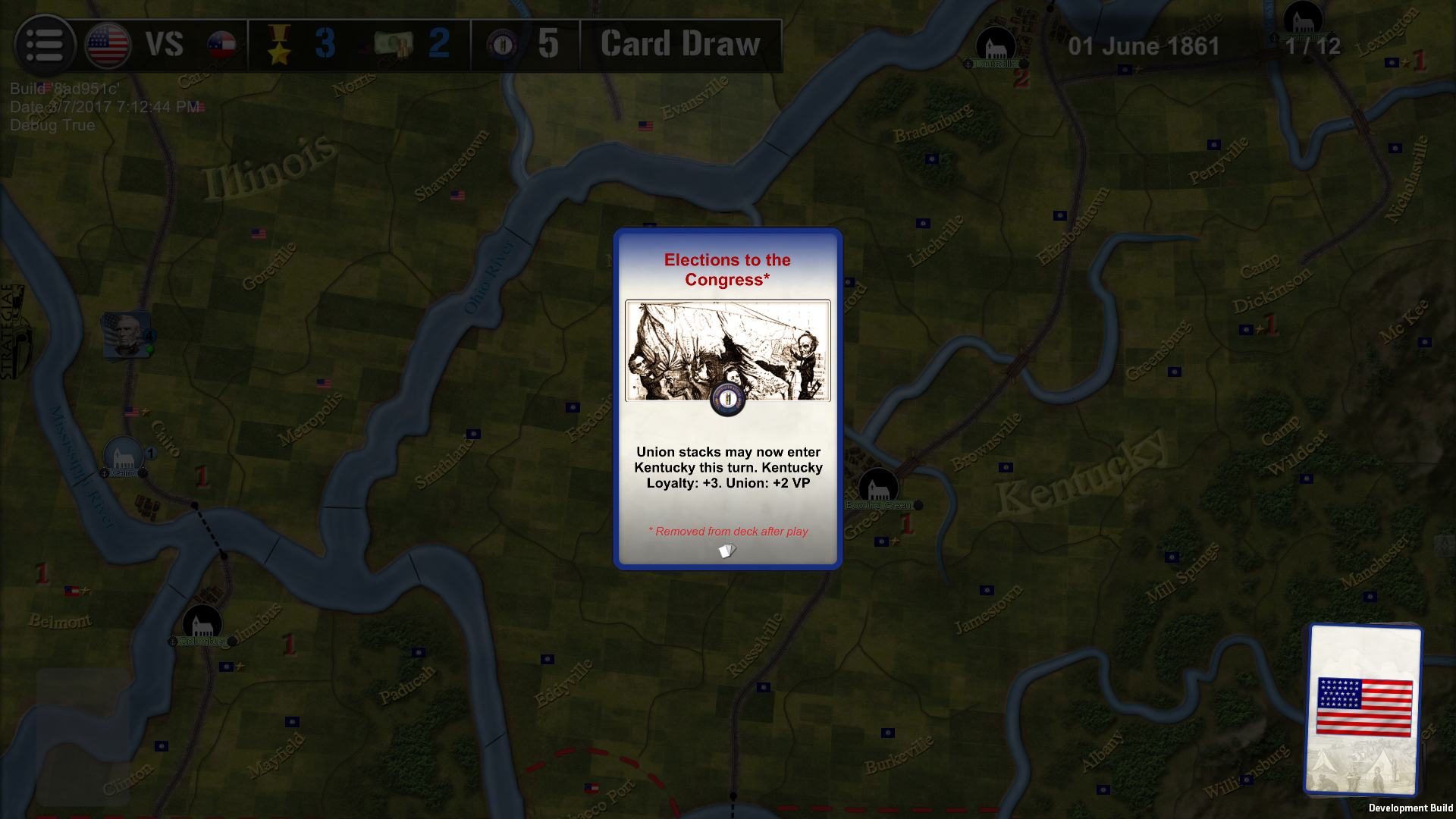 Wars Across the World: Kentucky 1861 screenshot 3