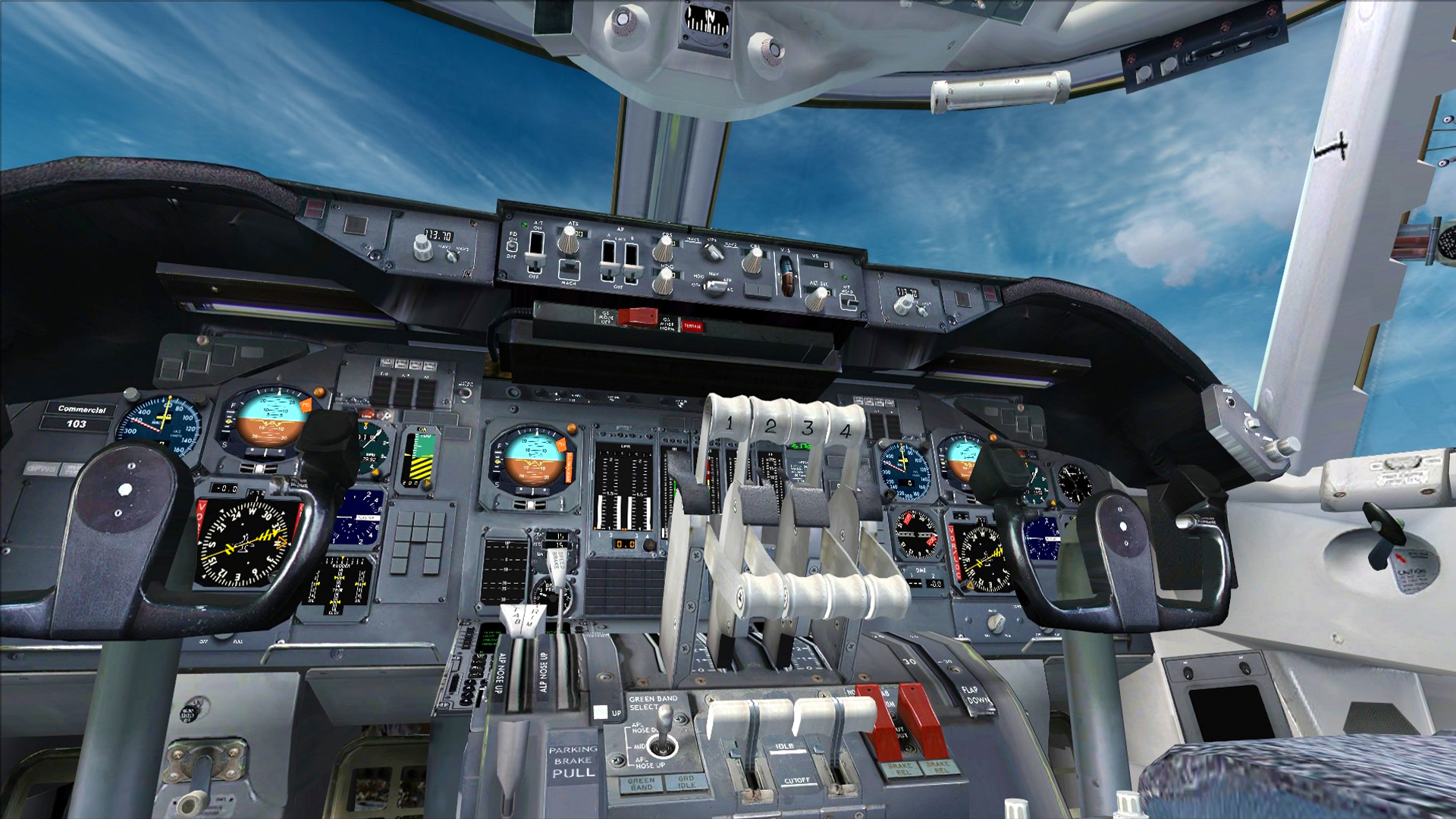日本航空　JET STREAM Ｂ-747 cockpit 日本航空 JET STREAM B-747 cockpit